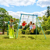 TP Metal Double Swing With Glider & Slide (UK Mainland Only)-Dropship,Outdoor Slides,Outdoor Swings,TP Toys-Learning SPACE