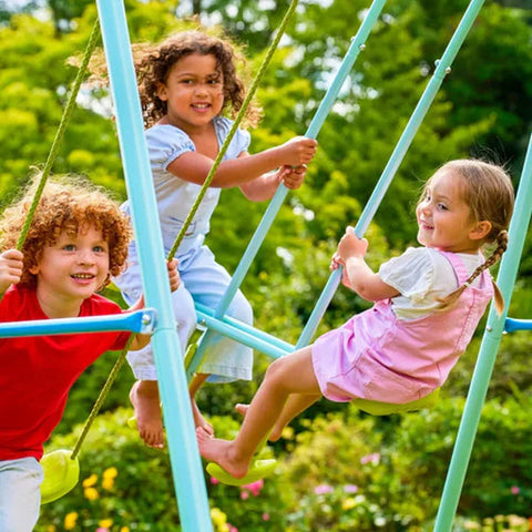 TP Metal Double Swing With Glider & Slide (UK Mainland Only)-Dropship,Outdoor Slides,Outdoor Swings,TP Toys-Learning SPACE