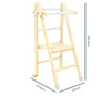 TP Step up Wooden Folding Helper Tower-Active Games,Baby & Toddler Gifts,Baby Climbing Frame,Baby Sensory Toys,Gifts For 1 Year Olds,Gifts For 2-3 Years Old,Gifts For 6-12 Months Old,Sensory Climbing Equipment,Toddler Seating-Learning SPACE