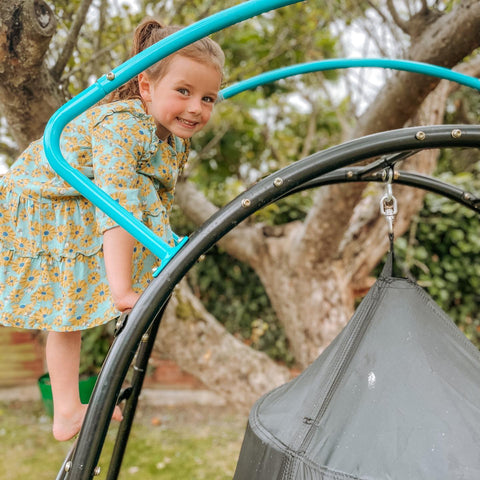 TP UFO Den & Climbing Frame (Only Available for delivery UK Mainland)-Dropship,Outdoor Climbing Frames,Outdoor Dens,Outdoor Swings,Play Dens,Playground Equipment,Seasons,Sensory Climbing Equipment,Sensory Dens,Stock,Summer,TP Toys-Learning SPACE