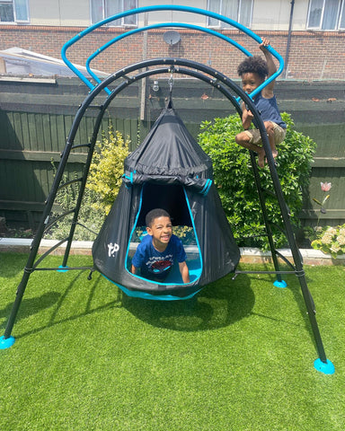 TP UFO Den & Climbing Frame (Only Available for delivery UK Mainland)-Dropship,Outdoor Climbing Frames,Outdoor Dens,Outdoor Swings,Play Dens,Playground Equipment,Seasons,Sensory Climbing Equipment,Sensory Dens,Stock,Summer,TP Toys-Learning SPACE