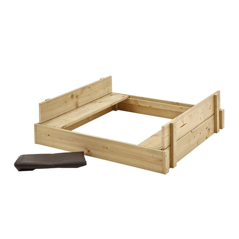 TP Wooden Lidded Sandpit-Outdoor Furniture,Outdoor Sand & Water Play,Outdoor Sand Pits,Outdoor Toys & Games,Playground Equipment,Sand,TP Toys-Learning SPACE