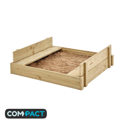 TP Wooden Lidded Sandpit-Outdoor Furniture,Outdoor Sand & Water Play,Outdoor Sand Pits,Outdoor Toys & Games,Playground Equipment,Sand,TP Toys-Learning SPACE