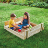 TP Wooden Lidded Sandpit-Outdoor Furniture,Outdoor Sand & Water Play,Outdoor Sand Pits,Outdoor Toys & Games,Playground Equipment,Sand,TP Toys-Learning SPACE