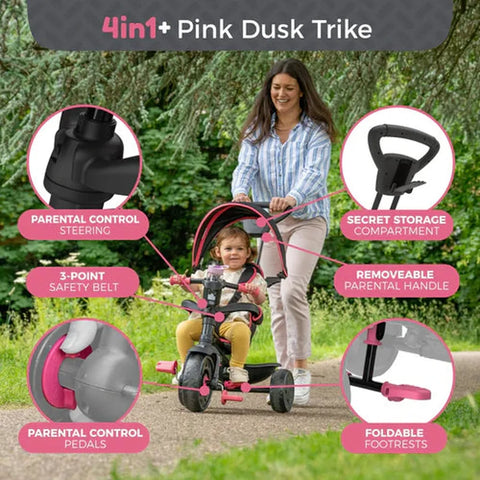 TP Zoomee 4 In 1 Deluxe Trike (UK Mainland Only)-Baby Ride On's & Trikes,Dropship,Early Years. Ride On's. Bikes. Trikes,Ride On's. Bikes & Trikes,Ride Ons,TP Toys,Trikes-Learning SPACE