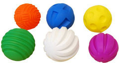 Tactile Balls Pk 6-AllSensory,Baby Sensory Toys,Core Range,Down Syndrome,Sensory & Physio Balls,Sensory Balls,Stock,Tactile Toys & Books,TickiT-Learning SPACE