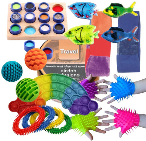 Tactile & Fidget Sensory Box-Sensory toy-Calmer Classrooms, Classroom Packs, Core Range, Down Syndrome, Fidget, Helps With, Sensory, sensory activity, Sensory Boxes, Tactile Toys & Books-Learning SPACE