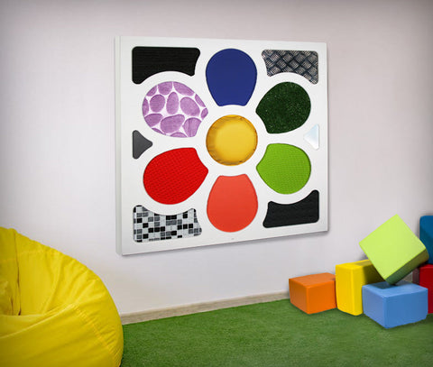 Tactile Panel - Flower 95cm x 95cm-Nature Sensory Room, Sensory Wall Panels & Accessories, Tactile Toys & Books-Learning SPACE