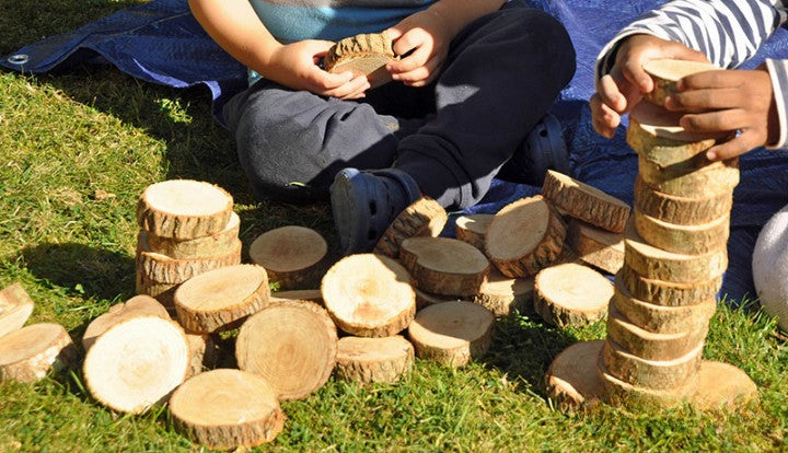 Tactile Woodland Discs – Set of 60-Cosy Direct,Cosy Outdoor,Imaginative Play,Natural,Nature Learning Environment,Small Foot Wooden Toys,Small World,Wooden Toys-Learning SPACE