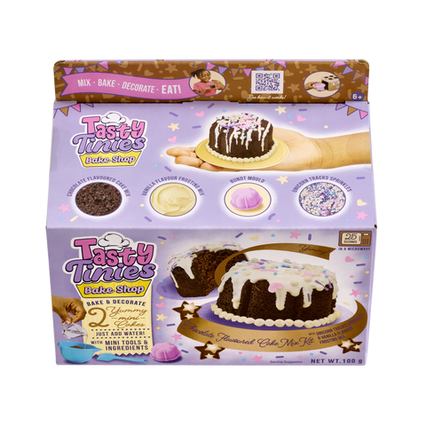 Tasty Tinies Bake Shop Baking Cake Mix Kits-Tasty Tinies,Vivid Goliath-Chocolate Cake with Vanilla Frosting-932481-Learning SPACE