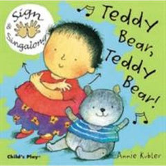 Teddy Bear, Teddy Bear Signing (Board Book) - Rhyming and sing along book-Additional Need,Baby Books & Posters,Childs Play,Deaf & Hard of Hearing,Early Years Books & Posters,Gifts For 1 Year Olds,Primary Books & Posters,Specialised Books,Stock-Learning SPACE