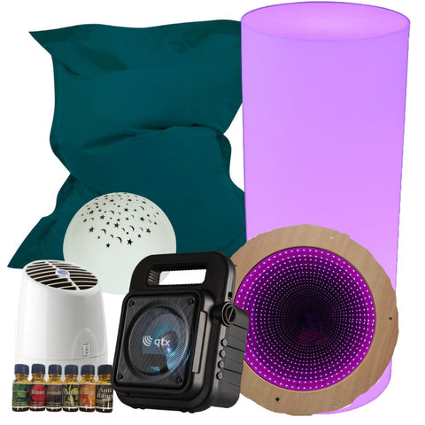 Teenage Sensory Room Starter Pack-Sensory toy-AllSensory,Black-Out Dens,Calming & Anxiety,Den Accessories,excell2,Helps With,Home Sensory Bundles,Learning SPACE,Portable Sensory Rooms,Ready Made Sensory Rooms,Sensory Boxes,Sensory Dens,Sensory Processing Disorder,Sensory Seeking,Sensory Smell Equipment,Sensory Smells-Learning SPACE