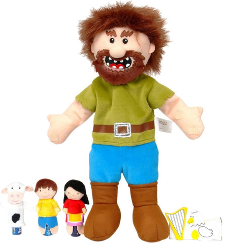 Tellatale Jack & the Beanstalk Hand Puppet Set with Finger Puppets-Calming & Anxiety,communication,Fiesta Crafts,Helps With,Imaginative Play,Neuro Diversity,Primary Books & Posters,Primary Literacy,Puppets & Theatres & Story Sets,Stock-Learning SPACE