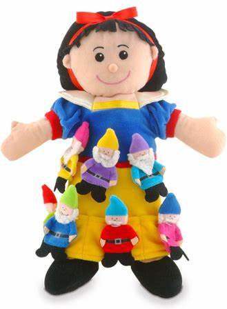 Tellatale Snow White & the Seven Dwarfs Hand Puppet Set with Finger Puppets-Calming & Anxiety,communication,Gifts For 2-3 Years Old,Helps With,Imaginative Play,Neuro Diversity,Primary Books & Posters,Primary Literacy,Puppets & Theatres & Story Sets,Stock-Learning SPACE