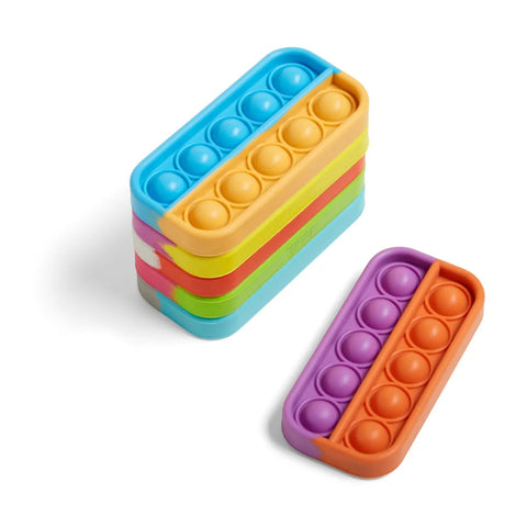 Ten-Frame Sensory Bubble Fidget Poppers (Set of 6)-Calming & Anxiety,excell2,Fidget,Fidget Sets,Learning Resources,Push Popper,Stocking Stuffers,Toys for Anxiety-Learning SPACE
