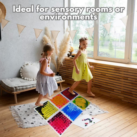 Textured Massage Liquid Sensory Tiles Set of 6-ADD/ADHD,AllSensory,Calming & Anxiety,Chill Out Area,Helps With,Lumina,Playlearn,SCOTEXCEL,Sensory Flooring,Sensory Processing Disorder,Sensory Seeking,Tactile Toys & Books,Teen Sensory Weighted & Deep Pressure,Teenage & Adult Sensory Gifts,Vibration & Massage,Visual Sensory Toys-Learning SPACE