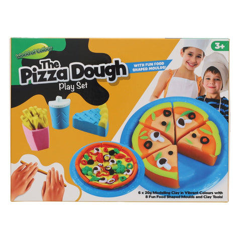 The Pizza Dough Play Set - 6 x 20g Play Dough and Accessories-Art Materials, Arts & Crafts, Early Arts & Crafts, Play Food, playdough, Primary Arts & Crafts, Tactile Toys & Books-Learning SPACE