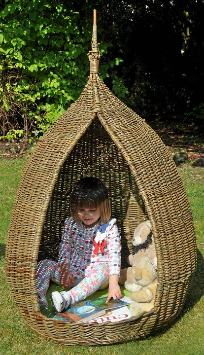 The Pod - Snug Wicker Den (1Pk)-Cosy Direct, Forest School & Outdoor Garden Equipment, Outdoor Dens, Play Dens, pod, Reading Den, Sensory Dens, Wicker & Willow Dens-Learning SPACE