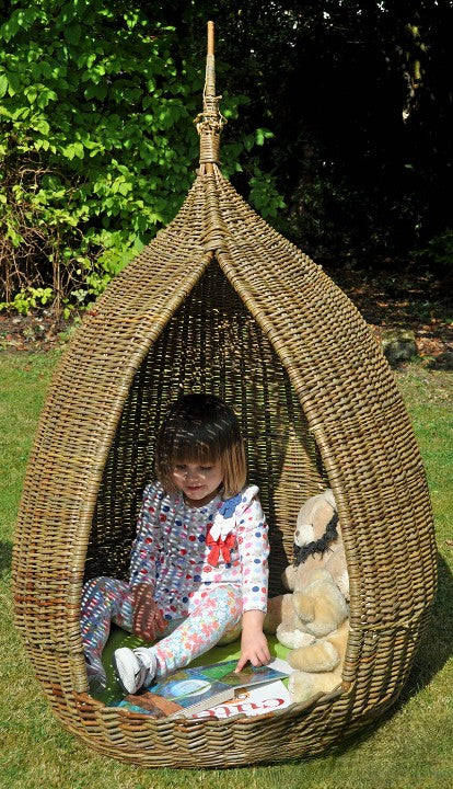 The Pods: 3 Snug Wicker Dens (3Pk)-Cosy Direct, Forest School & Outdoor Garden Equipment, Outdoor Dens, Play Dens, pod, Reading Den, Sensory Dens, Wicker & Willow Dens-Learning SPACE