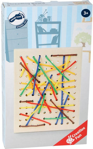 Threading Board-Additional Need, Arts & Crafts, Craft Activities & Kits, Early Arts & Crafts, Early Years Maths, Fine Motor Skills, Maths, Memory Pattern & Sequencing, Primary Arts & Crafts, Primary Maths, Small Foot Wooden Toys, Stock, Threading-Learning SPACE