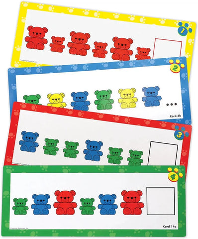 Three Bear Family Pattern Cards-Addition & Subtraction,Counting Numbers & Colour,Early Years Maths,Learning Resources,Maths,Memory Pattern & Sequencing,Primary Maths,S.T.E.M,Stock-Learning SPACE