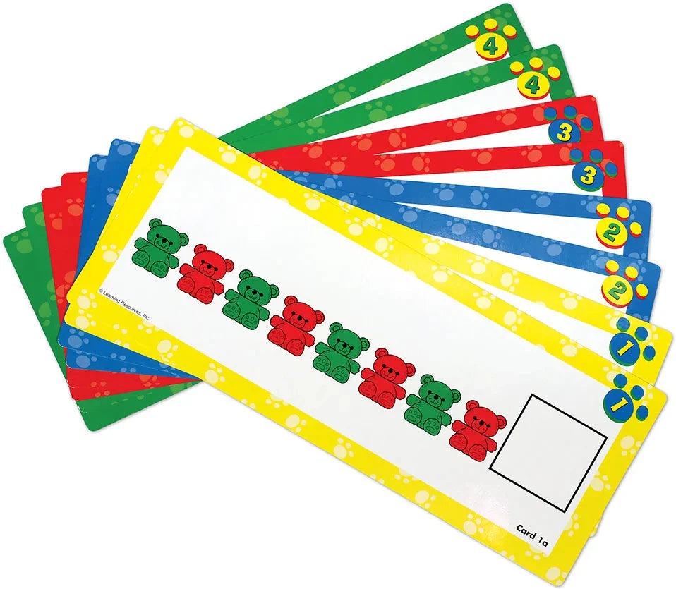 Three Bear Family Pattern Cards-Addition & Subtraction,Counting Numbers & Colour,Early Years Maths,Learning Resources,Maths,Memory Pattern & Sequencing,Primary Maths,S.T.E.M,Stock-Learning SPACE