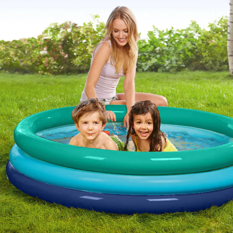 Three Ring Paddling Pool (1.5m)-Garden Game,Messy Play,Outdoor Sand & Water Play,Paddling Pools,Summer,Swimming Pools,Water & Sand Toys-Learning SPACE