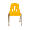 Thrifty Coloured Stackable Chairs for Kids - Set of 4-Classroom Chairs,Furniture,Profile Education,Seating,Thrifty,Wellbeing Furniture-Yellow-260mm-KB51-LT211-05-Learning SPACE