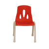 Thrifty Coloured Stackable Chairs for Kids - Set of 4-Classroom Chairs,Furniture,Profile Education,Seating,Thrifty,Wellbeing Furniture-Red-260mm-KB51-LT211-06-Learning SPACE