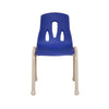 Thrifty Coloured Stackable Chairs for Kids - Set of 4-Classroom Chairs,Furniture,Profile Education,Seating,Thrifty,Wellbeing Furniture-Blue-350mm-KB51-LT212-08-Learning SPACE
