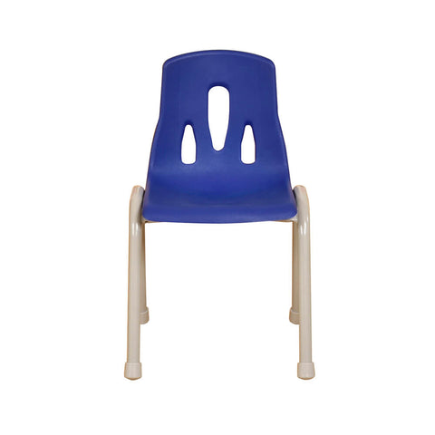 Thrifty Coloured Stackable Chairs for Kids - Set of 4-Classroom Chairs,Furniture,Profile Education,Seating,Thrifty,Wellbeing Furniture-Blue-350mm-KB51-LT212-08-Learning SPACE