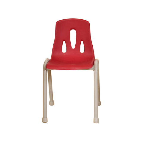 Thrifty Coloured Stackable Chairs for Kids - Set of 4-Classroom Chairs,Furniture,Profile Education,Seating,Thrifty,Wellbeing Furniture-Red-350mm-KB51-LT212-06-Learning SPACE