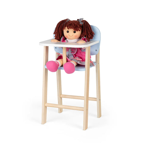 Tidlo Doll's High Chair-Bigjigs Toys, Dolls & Doll Houses, Imaginative Play, Role Play, Tidlo Toys-Learning SPACE