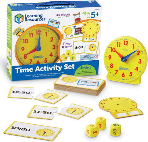 Time Activity Set-Calmer Classrooms,Eco Friendly,Helps With,Learning Activity Kits,Learning Resources,Life Skills,Maths,Primary Maths,S.T.E.M,Sand Timers & Timers,Stock,Visual Sensory Toys-Learning SPACE