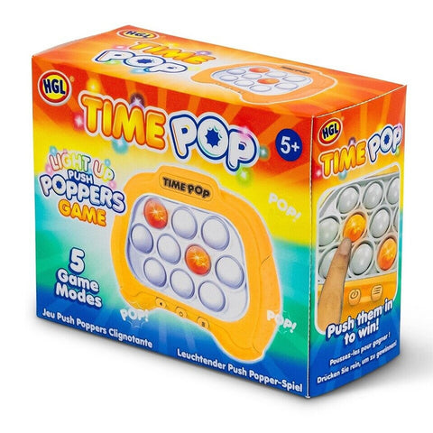 Time Pop Light Up Push Popper Game-Calming & Anxiety,Fidget,Fine Motor Skills,Games & Toys,Pocket money,Primary Travel Games & Toys,Push Popper,SCOTEXCEL,Squishing Fidget,Stocking Stuffers,Tactile Toys & Books,Tobar Toys,Toys for Anxiety,Visual Sensory Toys-Learning SPACE