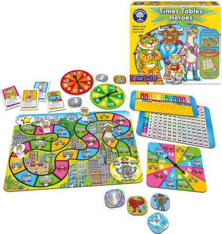 Times Tables Heroes Game-Dyscalculia,Games & Toys,Maths,Maths Toys,Multiplication & Division,Orchard Toys,Primary Games & Toys,Primary Maths,Table Top & Family Games-Learning SPACE