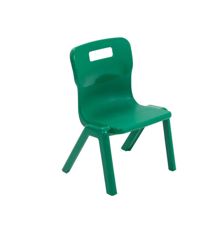 Titan Early Years One Piece Chair Size 1 & 2-Classroom Chairs,Classroom Furniture,Dropship,Titan-Size 1 (Ages 3-4)-Green-T1-GN-Learning SPACE