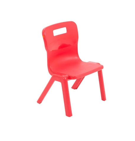 Titan Early Years One Piece Chair Size 1 & 2-Classroom Chairs,Classroom Furniture,Dropship,Titan-Size 1 (Ages 3-4)-Red-T1-R-Learning SPACE