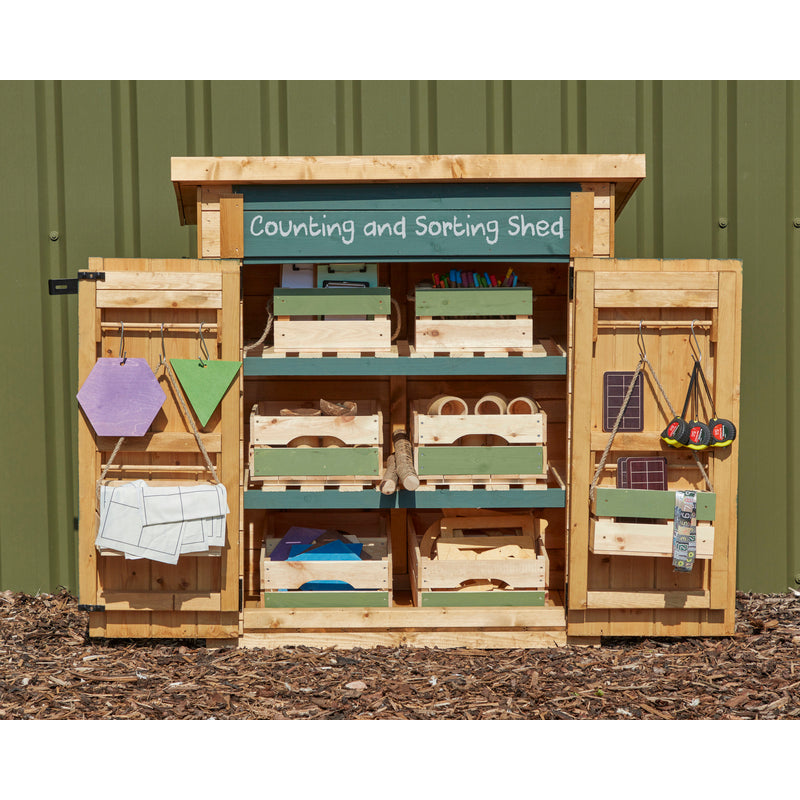 Toddler Maths & Literacy Shed-Cosy Direct,Cosy Outdoor,Cupboards,Cupboards With Doors,Outdoor Bundle,Sheds,Wellbeing Furniture-Learning SPACE