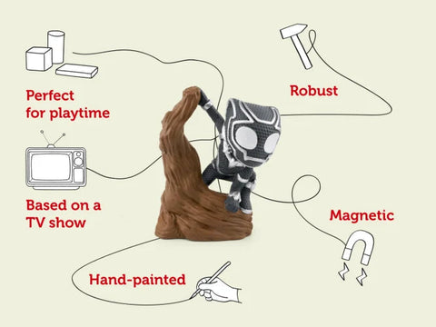 Tonies - Black Panther - Spidey & His Amazing Friends-AllSensory,Calming & Anxiety,Calming and Relaxation,Fire. Police & Hospital,Helps With,Imaginative Play,Music,Sound,Tonies-Learning SPACE