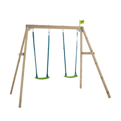 Tp Forest Wooden Double Swing-Additional Need,AllSensory,Eco Friendly,Gross Motor and Balance Skills,Helps With,Outdoor Swings,Playground Equipment,Sensory Seeking,TP Toys-Learning SPACE