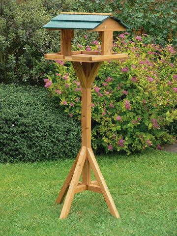 Traditional Wooden Bird & Wildlife Feeder Table-Cosy Direct,Forest School & Outdoor Garden Equipment,Outdoor Furniture,Sensory Garden-Learning SPACE