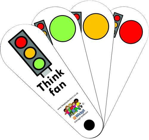 Traffic Light Think Fan-Additional Need, Calmer Classrooms, communication, Communication Games & Aids, Fans & Visual Prompts, Helps With, Neuro Diversity, Play Doctors, Primary Literacy, PSHE, Social Emotional Learning, Social Stories & Games & Social Skills, Stock-Learning SPACE