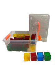 Translucent Cubes Construction Set (36 Pieces)-Building Blocks, Engineering & Construction, Games & Toys-Learning SPACE