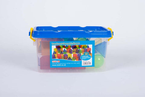 Translucent Geometric Shapes - Pk36-Counting Numbers & Colour,Early Years Maths,Light Box Accessories,Maths,Primary Maths,SCOTEXCEL,Shape & Space & Measure,Stock,TickiT,Visual Sensory Toys-Learning SPACE