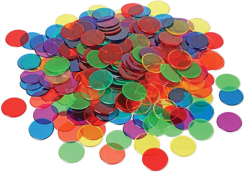 Transparent Counters (Set of 250)-Addition & Subtraction,Counting Numbers & Colour,Learning Resources,Light Box Accessories,Maths,Memory Pattern & Sequencing,Primary Maths,Stock,Visual Sensory Toys-Learning SPACE