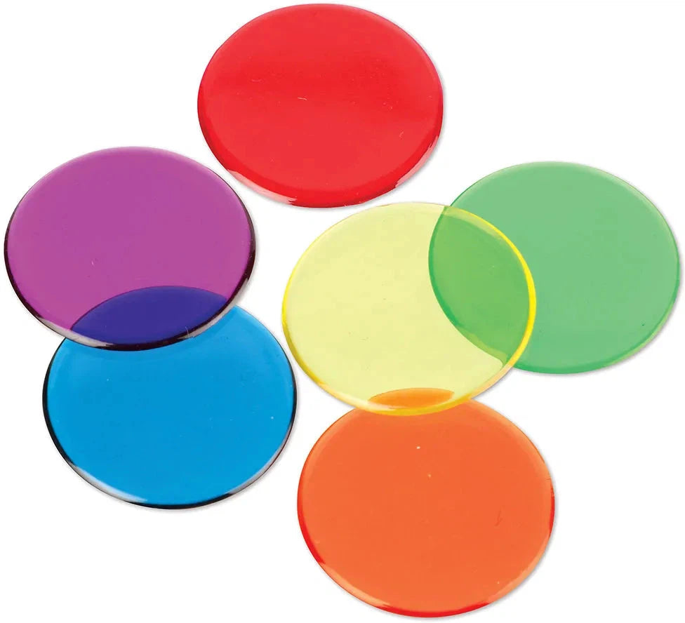 Transparent Counters (Set of 250)-Addition & Subtraction,Counting Numbers & Colour,Learning Resources,Light Box Accessories,Maths,Memory Pattern & Sequencing,Primary Maths,Stock,Visual Sensory Toys-Learning SPACE