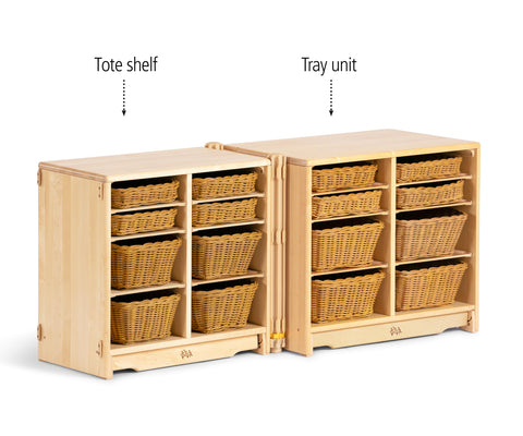 Tray unit 71 x 61 cm with Deep & Shallow Trays-Classroom Furniture,Dropship,Furniture,Library Furniture,Sensory Room Furniture,Storage,Trays,Wellbeing Furniture-Learning SPACE