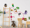 Treasure Map Wall Sticker-Dinosaurs. Castles & Pirates,Dropship,Sticker,Wall & Ceiling Stickers,Wall Decor-Learning SPACE