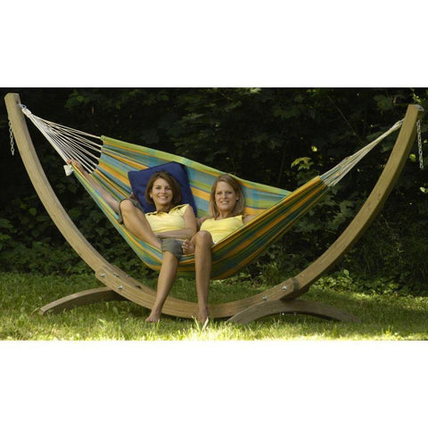 Troja Hammock Stand (XL)-Hammock Stand-340-420,Amazonas,Dropship,hammock stand,Weatherproof,Wood,Wooden Stand-Learning SPACE